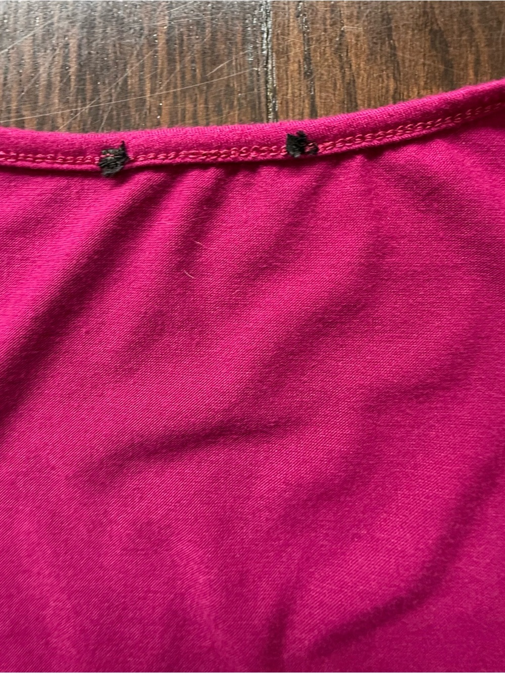 Wrap-Front 2 piece Smocked Drawstring Wide-Leg Jumpsuit in Burgundy Size Large - Picture 12 of 12